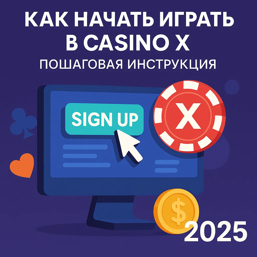 Как начать играть в Casino X: пошаговая инструкция
