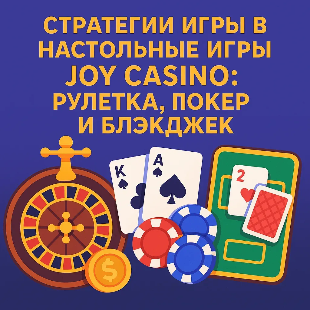 Стратегии игры в настольные игры Joy Casino: рулетка, покер и блэкджек